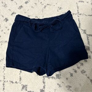Linen Blend Pull On Shorts
